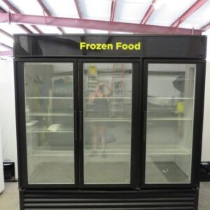 True GDM-72F-LD three-section display freezer