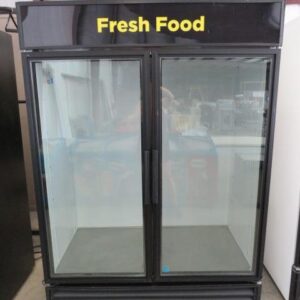 Used True GDM-49-LD 54 inch Swing Glass Door Refrigerated Merchandiser with LED Lighting